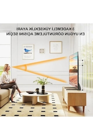 Ayarlanabilir Metal Tv Standı, 37-75 İnç Televizyonlar İçin Uygun