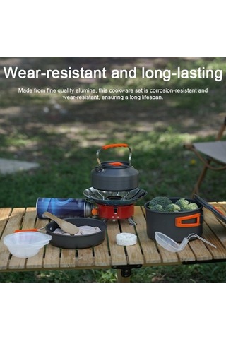 Createtech Taşınabilir Skycity Siyah Seyahat Çantası Pişirme Piknik Kamp Alümina Aksesuarı - Wf Siyah