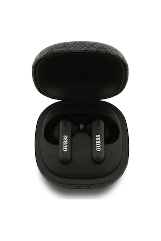 Guess PU 4G Desenli Klasik Metal Yazı Logolu Bluetooth 5.4 Kulak İçi Kulaklık