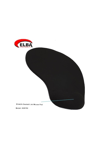 Elba K06152 Bileklikli Jel Mouse Pad Siyah