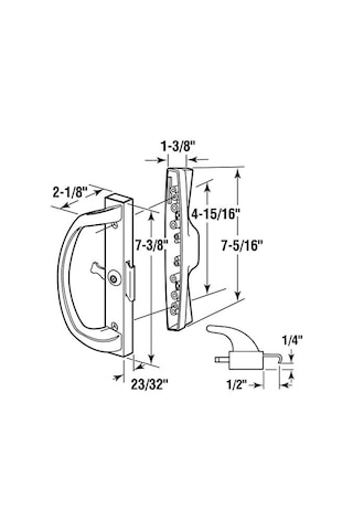 Prime Line Ürünler C 1263 Kelepçe Tip Kapı Motoru, Kısılma, Beyaz
