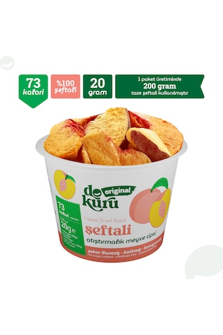 Dokuru Şeftali Kuru Meyve Cipsi 20 G