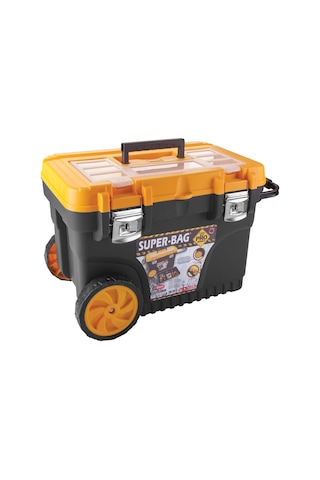 Super Bag Promobil Tekerlekli Takım Çantası Metal Saplı Profesyonel Alet Ve Malzeme Taşıma Çantası