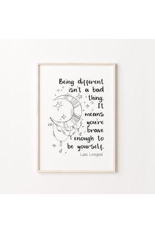 Luna Lovegood, Öz Sevgi, Hayat Hakkında Sözler, İlham Verici Söz, Yurt Odası Duvar Sanatı