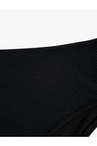 Koton Astarlı Yüksek Bel Dokulu Bikini Altı Siyah 5sak00014mm Siyah