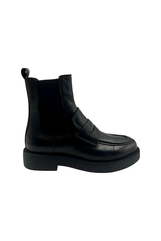 Kemal Tanca 877 2085 Kadın Hakiki Deri Bot Siyah Deri
