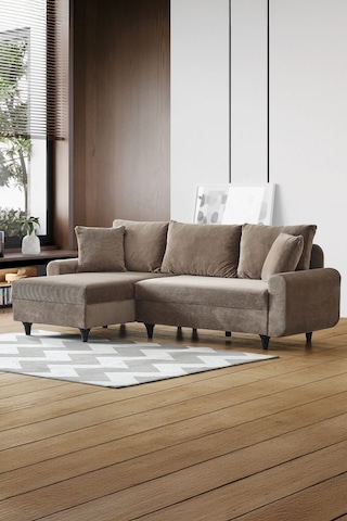 Kagu Corner Flavia Köşe Takımı Kahverengi