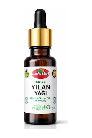 Safvital Yılan Yağı Essential Aromatic 20 Ml - Saç Dökülme Karşıtı Bakım Formülü Snake Oıl 20ml