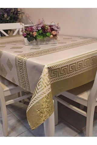 Elyaflı Pvc Muşamba - Desenli Silinebilir Masa Örtüsü 140 X 200 Çok Renkli
