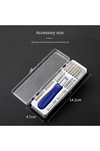 Leasetake 16'sı 1 Arada Tornavida Çok Amaçlı Tornavida Seti Hediye Küçük Tornavida Çok Amaçlı Toplu Başlık