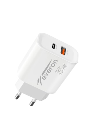 Everon EVR-023 25 W PD USB Type-C Girişli Hızlı Şarj Cihazı