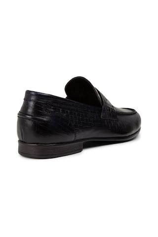 Deery Hakiki Deri Lacivert Erkek Loafer Ayakkabı - 01978mlcvc08 Lacivert