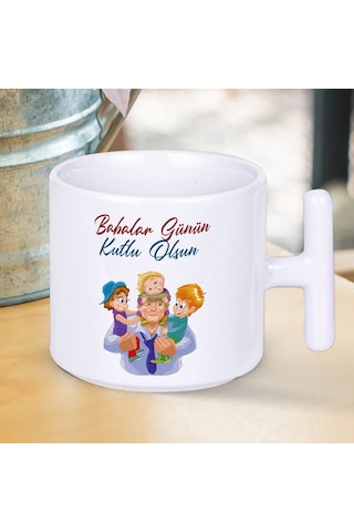 Babalar Günün Kutlu Olsun Yazılı Babalar Gününe Özel T Kupa Bardak