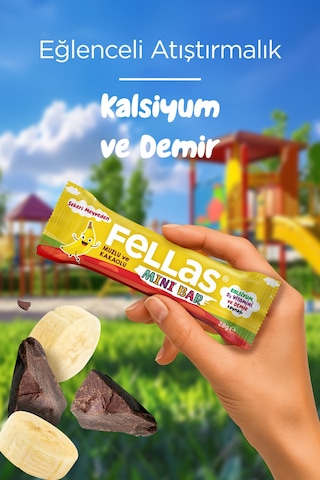 Fellas Muz ve Kakaolu Mini Kids Bar 12 x 28 G