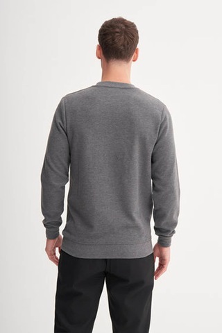 Cazador Slim Fit Selanik Örgü Antrasit Erkek Sweatshirt 56400