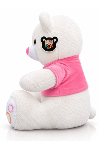 Ayıcık Elbiseli Ayıcık Yeni Seri Renkli 60cm - I Love You & Hediyelik Ayıcık Peluş Oyuncak 001 - Beyaz
