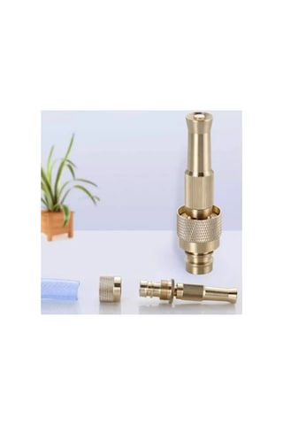 10 Adet Ayarlanabilir Basınçlı Hortum Başlığı Pirinç Nozul Gold, Bahçe Sulama, Araba Yıkama, Köpek Yıkama, Jet Spray Nozzle