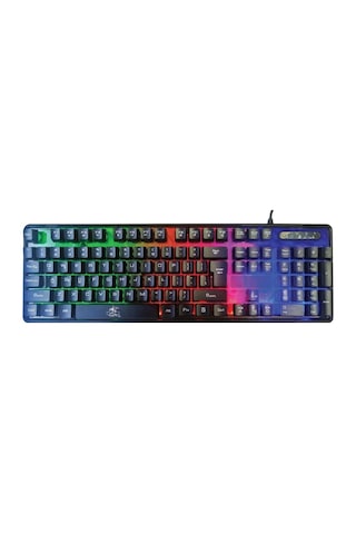 Kbl707 Mekanik Hisli Rgb Led Arka Işıklı Şeffaf Gaming Oyuncu Klavye - Dka010
