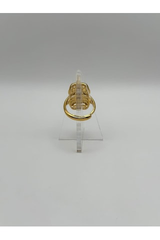 Arnes Jewelry Çelik 22 Ayar Altın Kaplama Ayarlanabilir Yüzük Ar492nes Gold