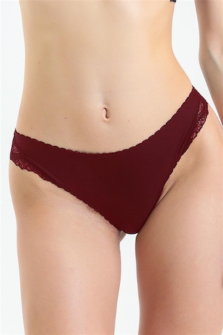 Magic Form 840 Kadın Önü Kumaş Arkası Dantel Külot-bordo Bordo
