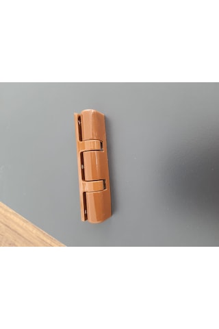 90 Mm Pvc Pimapen Kahverengi Quick Çelik Kapı Menteşesi 5 Adet