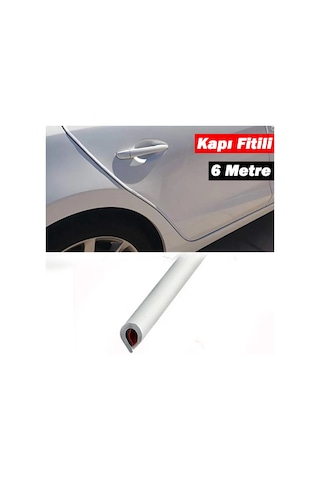 Araç Kapı Koruma Fitili Çizilme Çarpma Önleyici Beyaz 6 Metre
