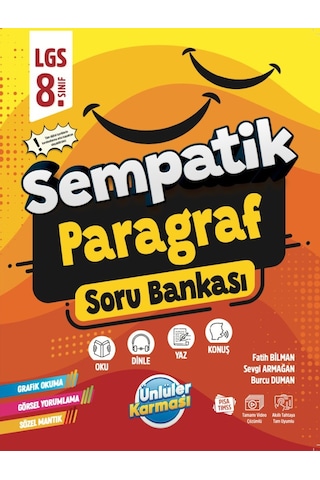 8.sınıf Sempatik Paragraf Soru Bankası- Her Güne Bir Paragraf + 3 Fragman Deneme