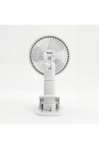 Avec Av-f131 4 Ü 1 Arada Usb Şarjlı Çok Fonksiyonlu Fan - Klipsli Döner Başlıklı Vantilatör