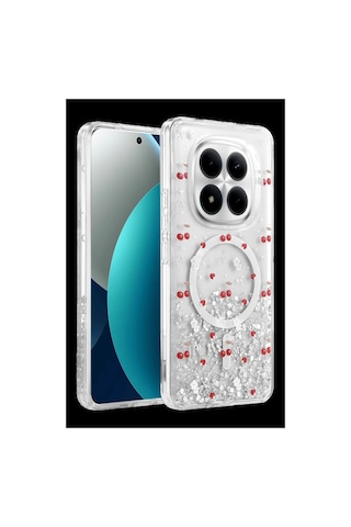 Onegif Xiaomi Redmi Note 15 4g Misk Simli Magsafe Kapak - Desen 5 Çok Renkli