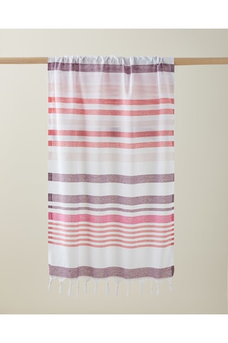 Sunjoy Rejenere Çizgili Peştamal 80x150 Cm Pembe-mor