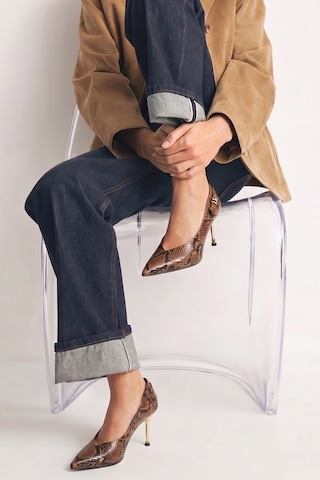 Luvi Shoes Polly Taba Multi Kadın Topuklu Ayakkabı