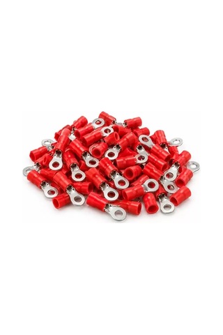 Sh Powermaster Pm-39069 0,5-1,5mm2 Kesit 21x8x6mm Soket Kırmızı İzoleli Kablo Pabucu 100'lü Paket Najmaddin
