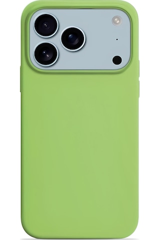 Apple Uyumlu iPhone 17 Pro 6.3'' Soft Touch Lansman Silikon Kılıf Fıstık Yeşili