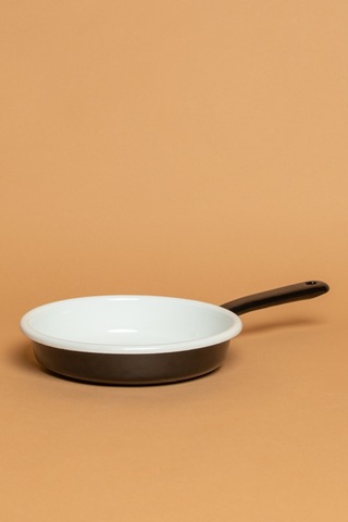 Velluto Nero Emaye Saplı Siyah Sahan Ebutay Siyah