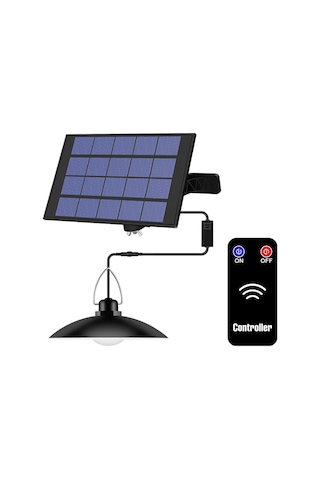 Ximistore9 Solar Enerjili Led Bahçe Aydınlatma Lambası, Su Geçirmez, Uzaktan Kumandalı, 20 Led, Beyaz Işık, Siyah Çok Renkli