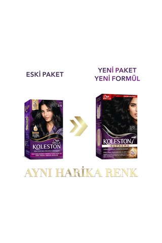 Koleston Supreme Kit Saç Boyası 2/0 Siyah