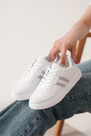 Daxtors Daxors D163 Günlük Ortopedik Kadın Sneaker Spor Ayakkabı Gri