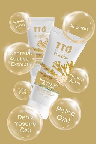 Tto Thermal El Kremi – Deniz Yosunu ve Pirinç Özlü Onarıcı El Bakımı 50 Ml