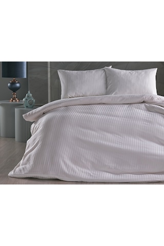 Saten Artline Nevresim Takımı Çift King Size - Beyaz