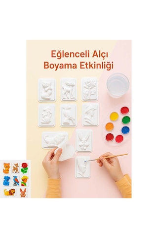 8 Farklı Model Küçük Boy Alçı Kalıbı 1 Pakette 8 Adet Farklı Model