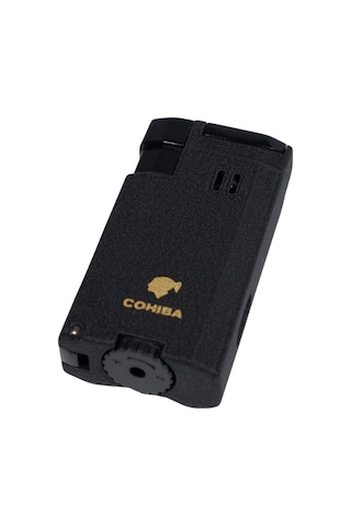Cohiba Çift Torch Pürmüz Siyah Puro Çakmağı - Tr9040