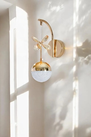 Şık Sarkıt Gold Kaplama Oturma Yatak Mutfak Çocuk Odası Duvar Led Aplik Gold