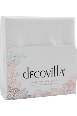 Decovilla 200X200 Pamuklu Köşe Lastikli Sıvı Geçirmez Alez