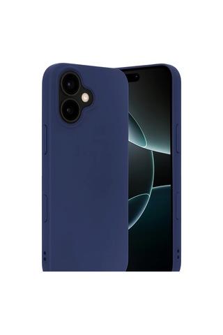 Apple Apple iPhone Uyumlu 17 Nano İçi Kadife Silikon - Lacivert