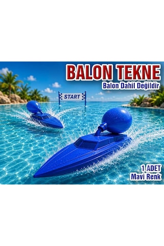 Balon Tekne, Motorsuz, Suda Giden Tekne, 3d Mavi