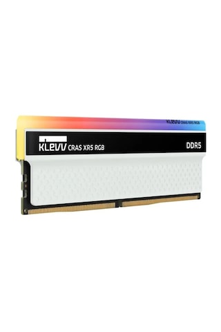 Klevv KD5AGUA80-62A320S Cras XR5 RGB 32GB (2x16GB) 6200MHz CL32 INTEL XMP 3.0 – AMD EXPO DDR5 Heatsink Beyaz Ram
