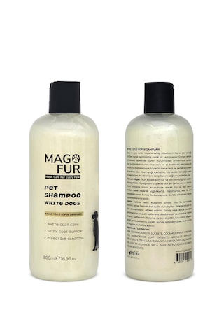 Mago Fur Beyaz Tüylü Köpek Şampuanı-500 Ml