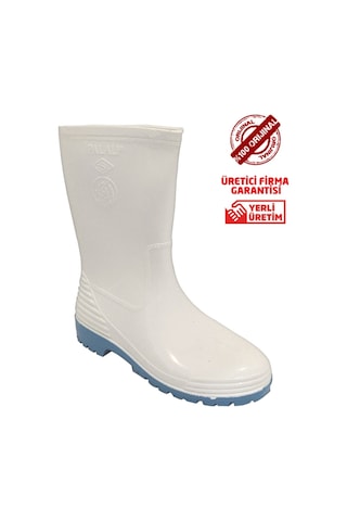 Beyaz Kısa Gıda Çizmesi