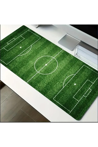 Sge Teknoloji 90x40 Cm Futbol Sahası Temalı Kaydırmaz Taban Speed Yüzey Oyuncu Mouse Pad Gaming