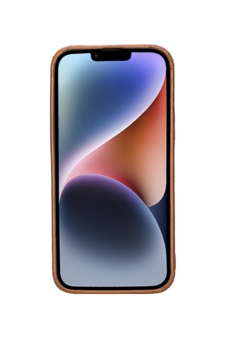 Apple Uyumlu iPhone 15 Plus Deri Arka Kapak Rock Rst2e